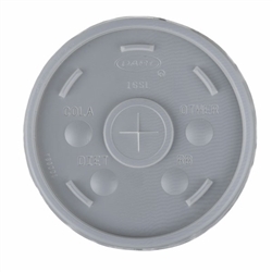 Dart Translucent Slotted Foam Cup Lids